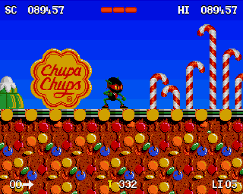 Games such as Zool were the first to feature in-game product advertising